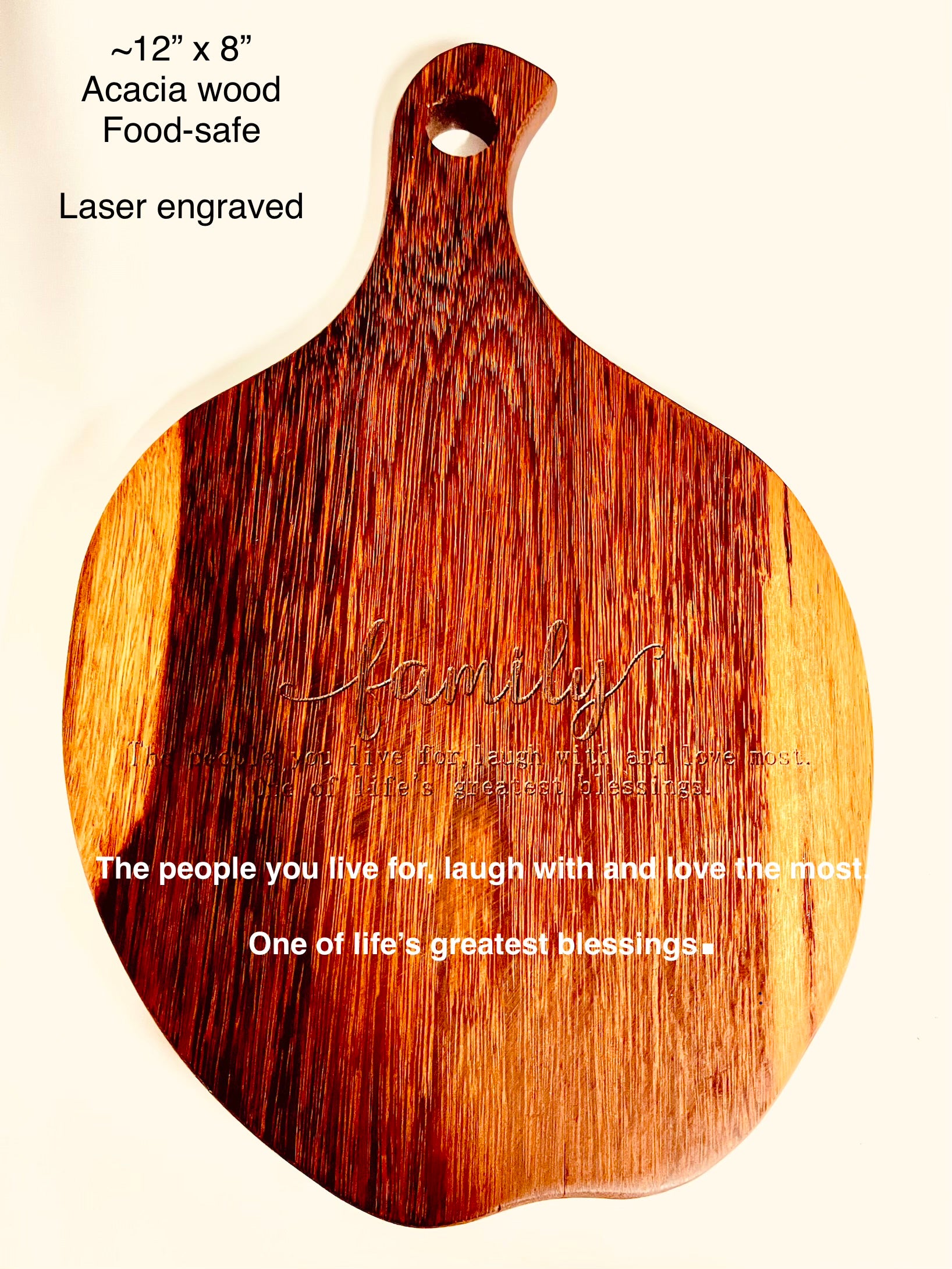 Apple shaped Family Board