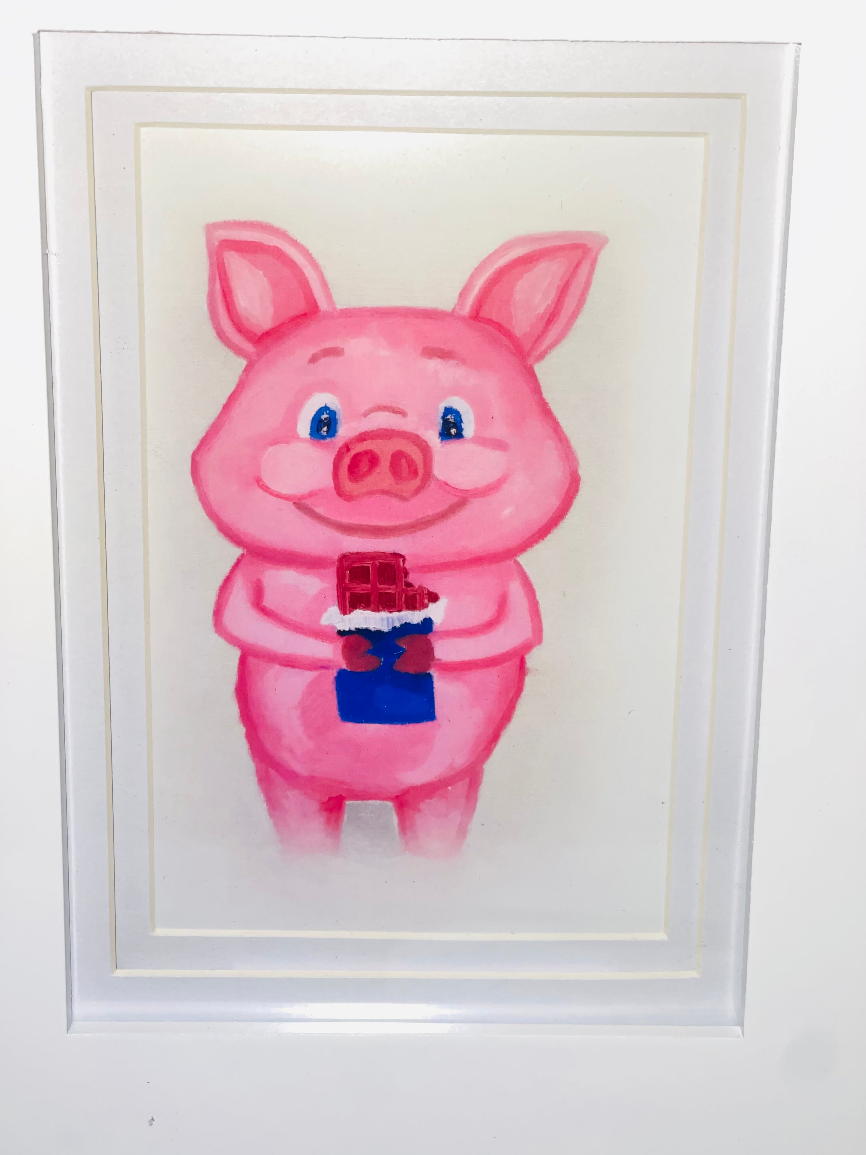 Framed ChocoPig Print