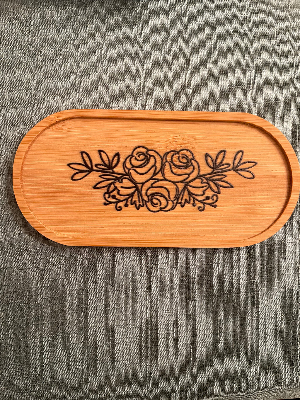 Roses Jewelry and Trinket Tray