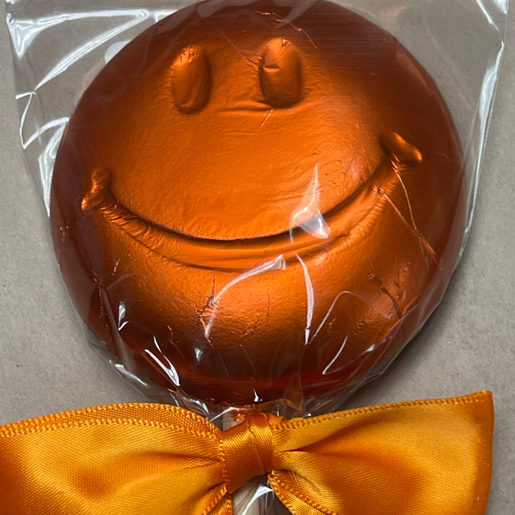Smiley Face Large Chocolate Lollipop