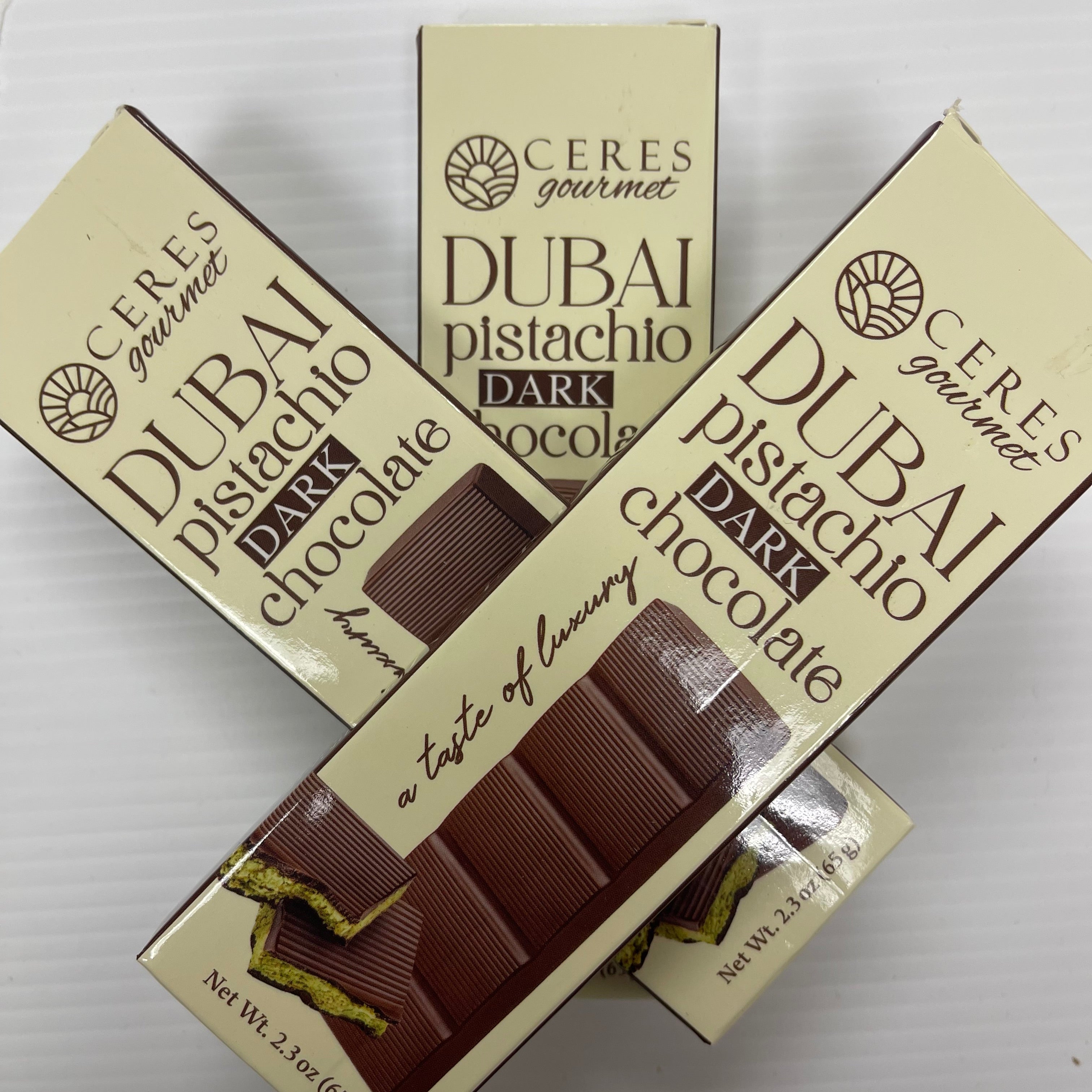 Dubai Dark Chocolate Pistachio (3) Bars