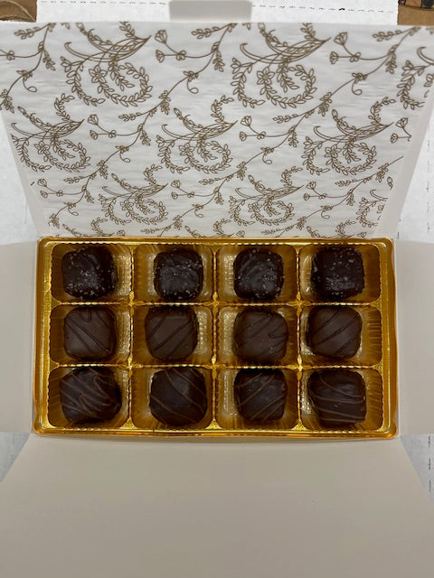 12 Piece Chocolate with Caramel Variety Box