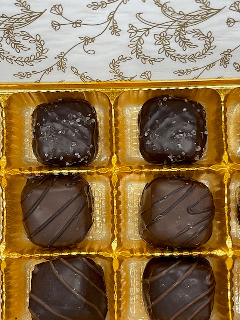 12 Piece Chocolate with Caramel Variety Box