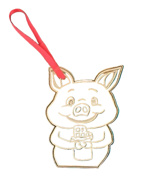 Original Artwork design engraved in clear acrylic.  It can be used as an ornament or a suncatcher. A Collectible item.  