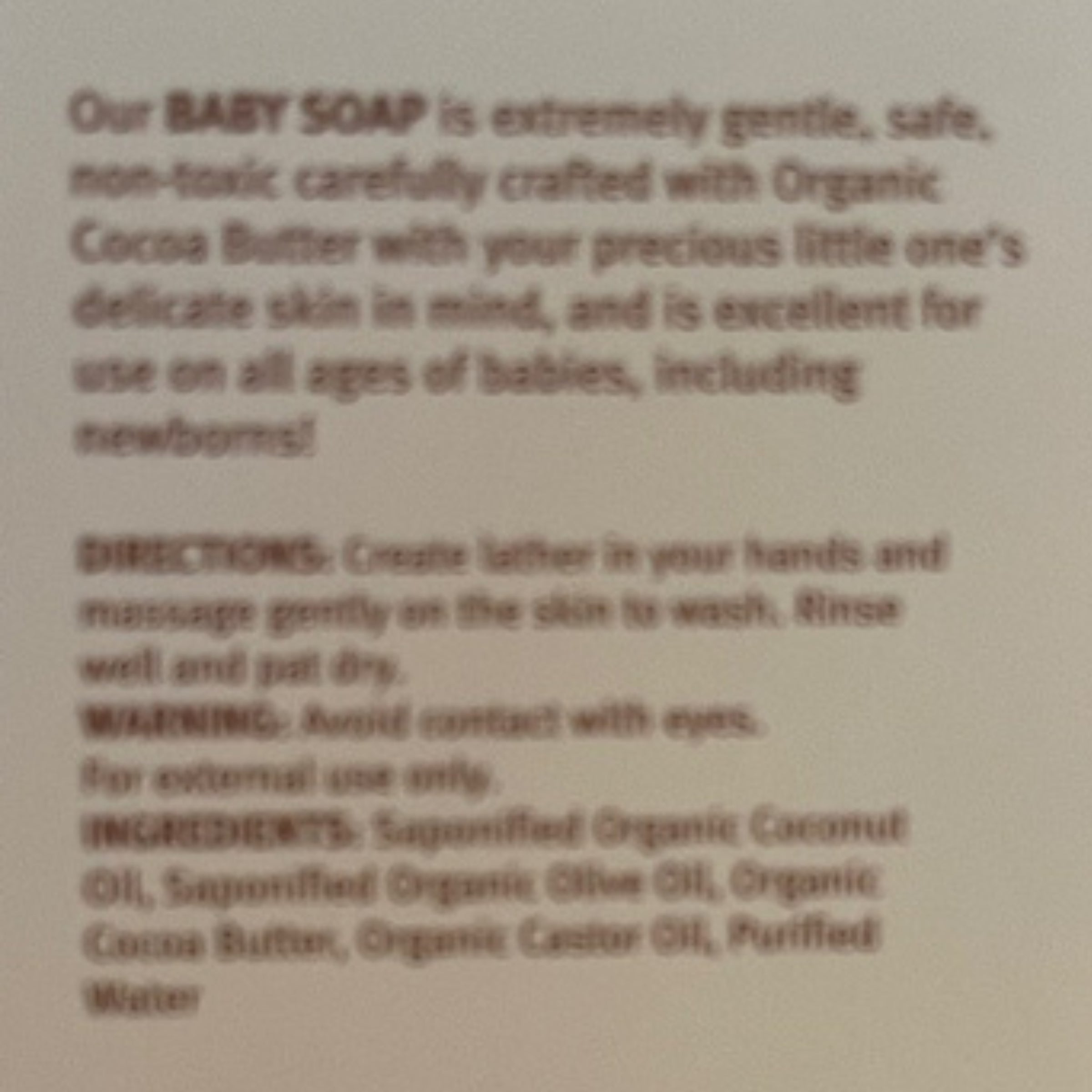 Cocoa Butter Baby Soap with Bamboo Soap Holder