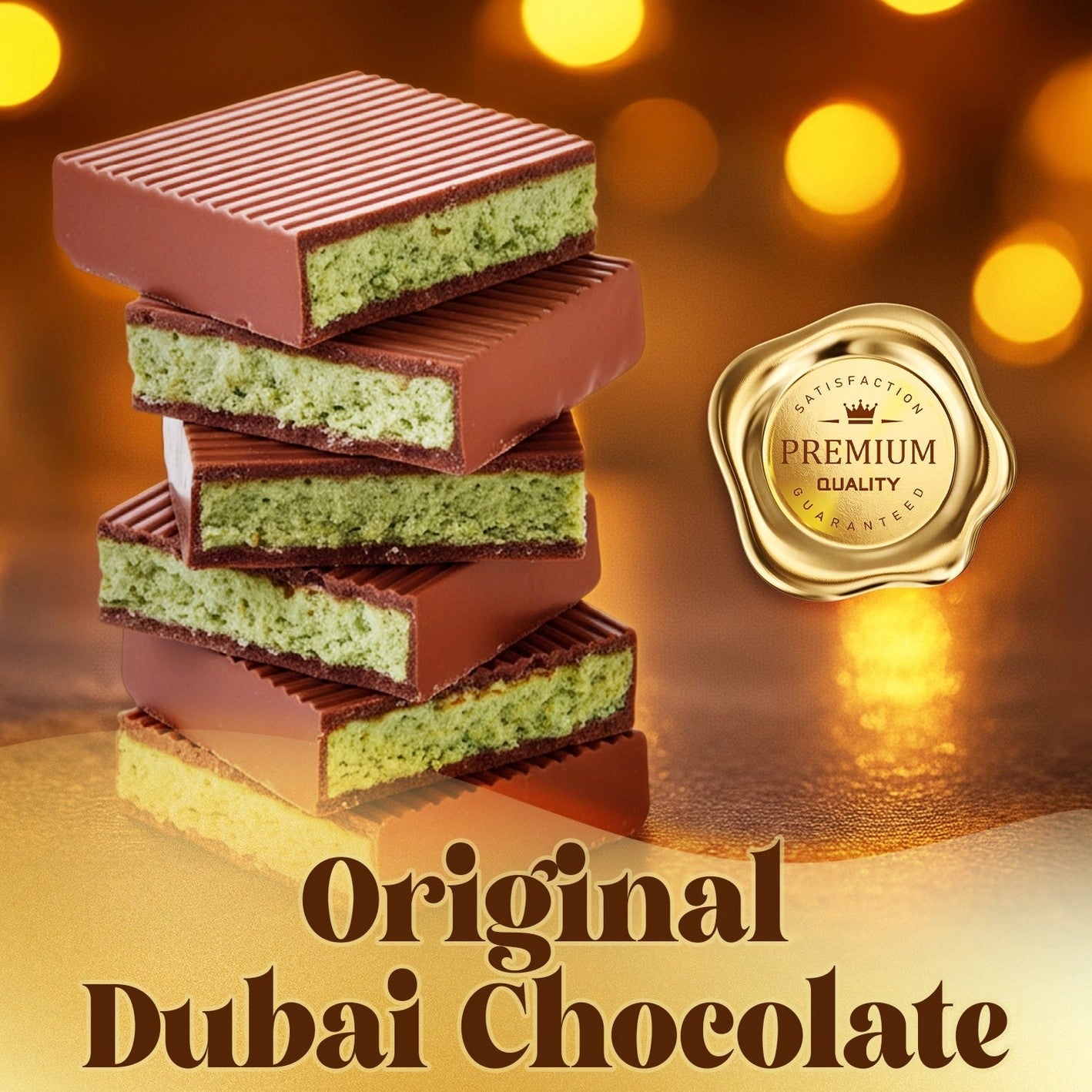 Dubai Dark Chocolate Pistachio (3) Bars