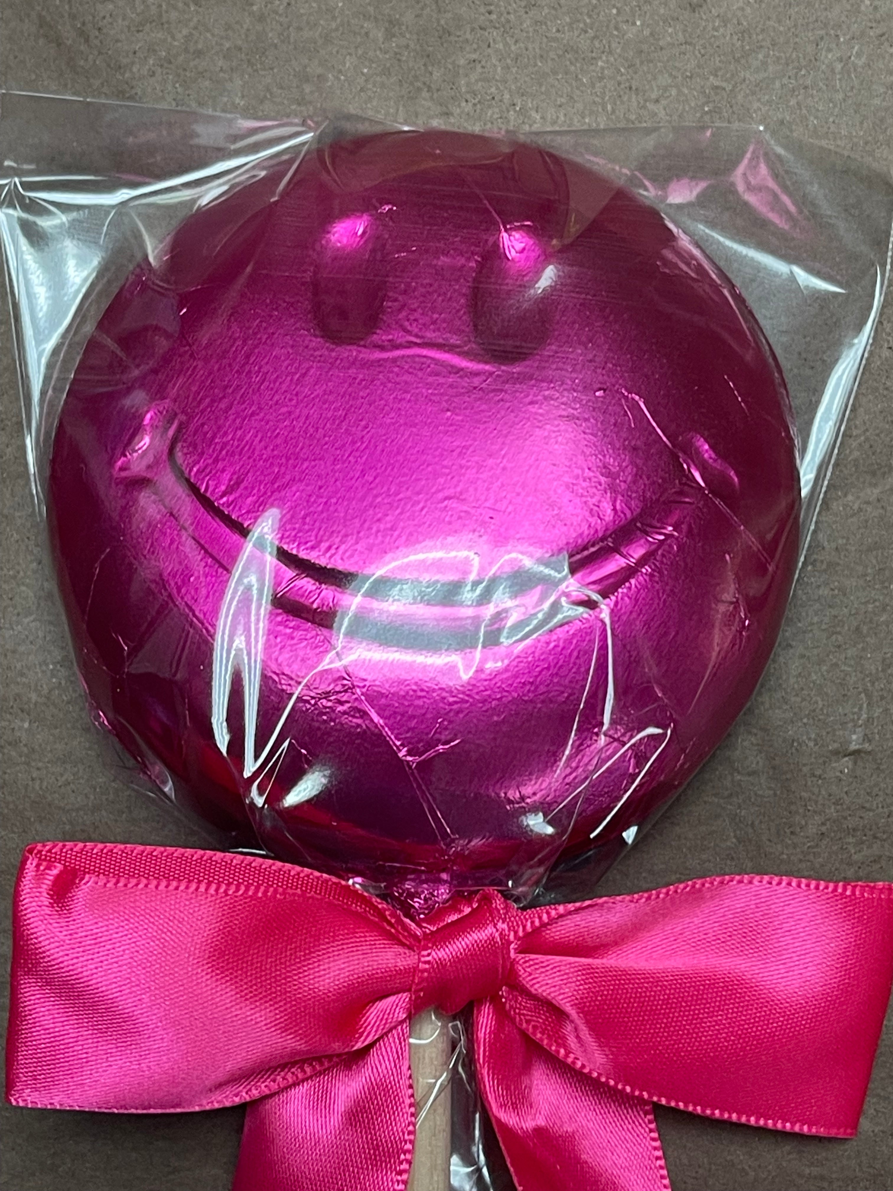 Smiley Face Large Chocolate Lollipop