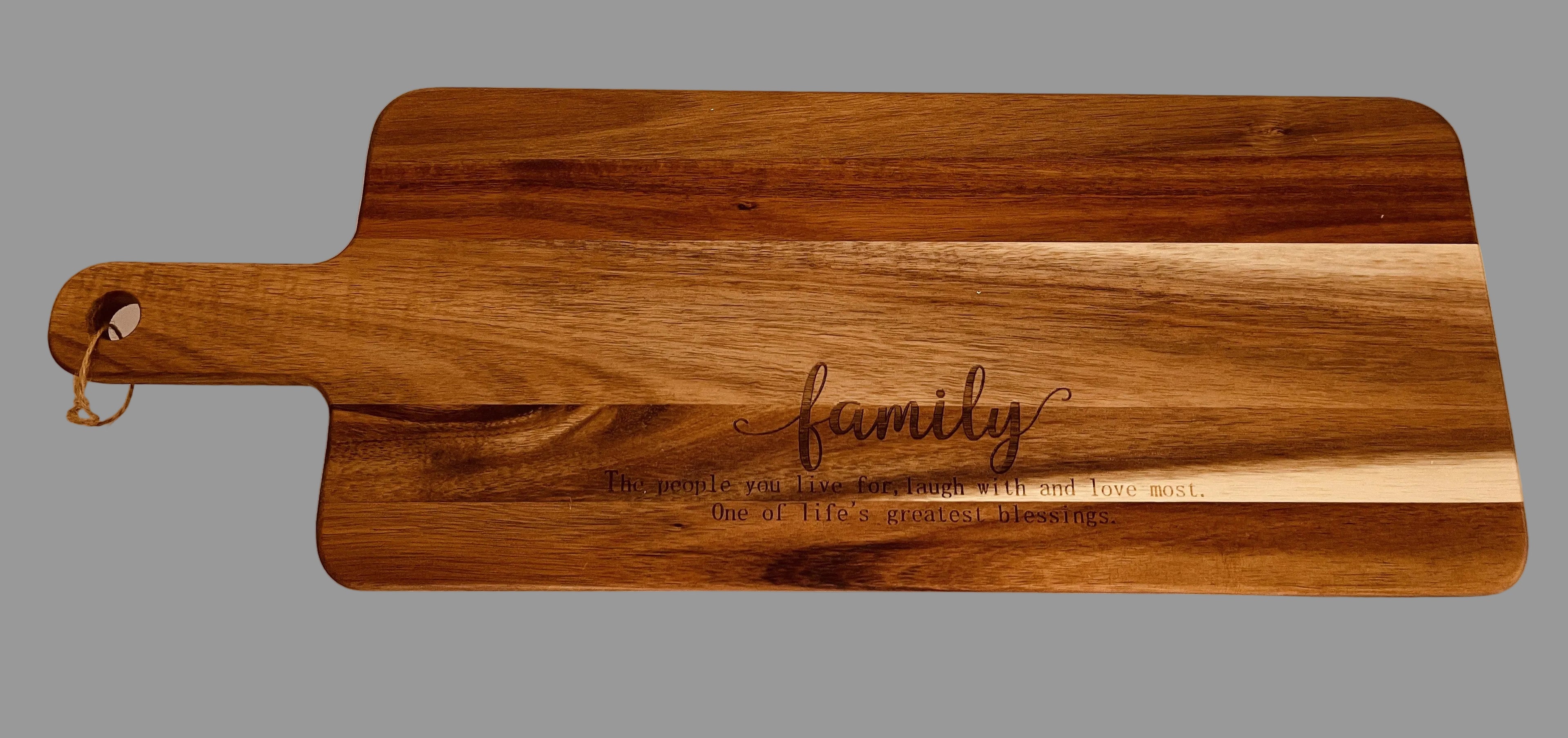 Family Wood Engraved Board