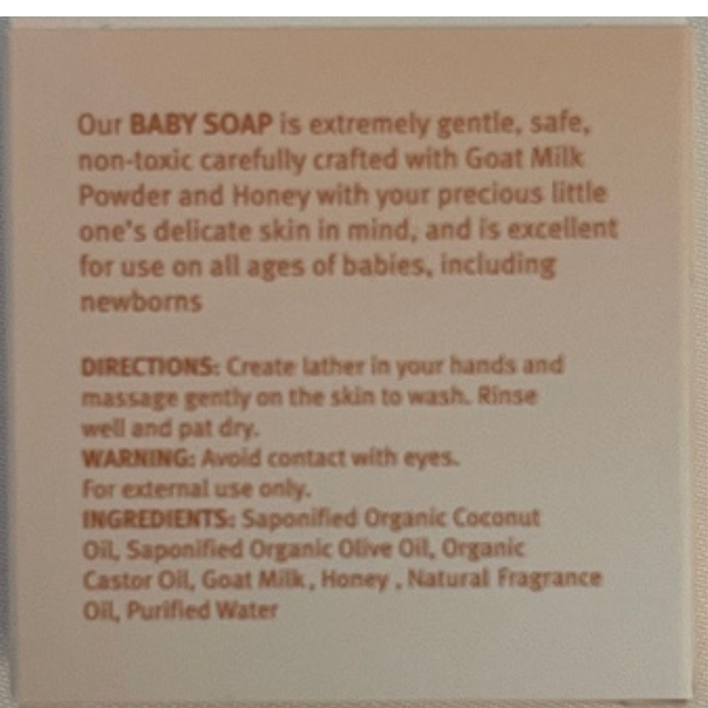 Goat Milk and Honey Baby Soap with Bamboo Soap Holder