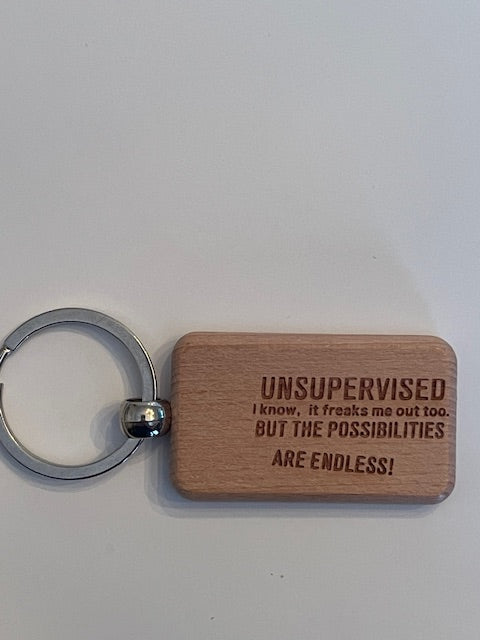 Wood Engraved KeyChain