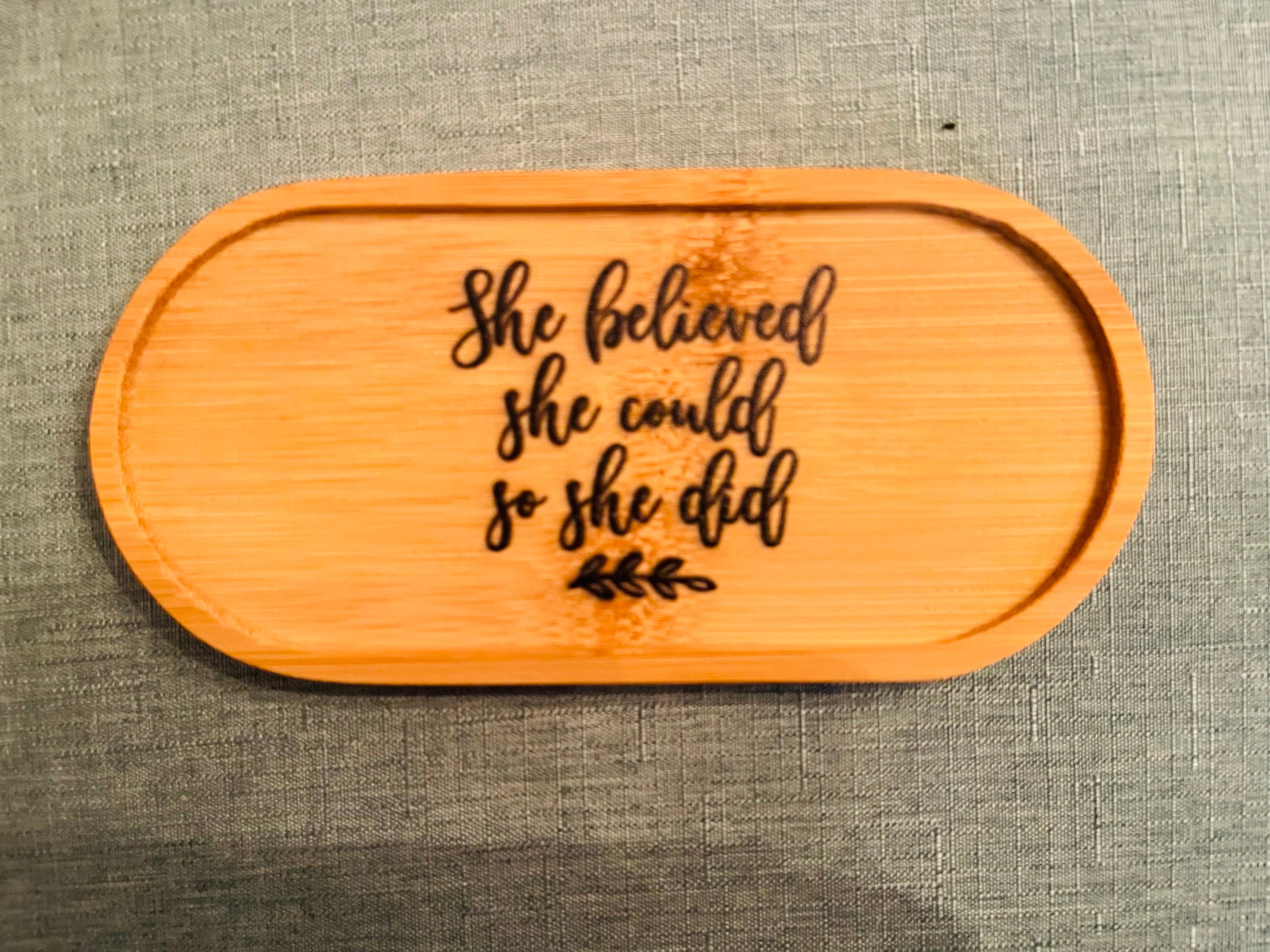 She Believed Jewelry and Trinket Tray