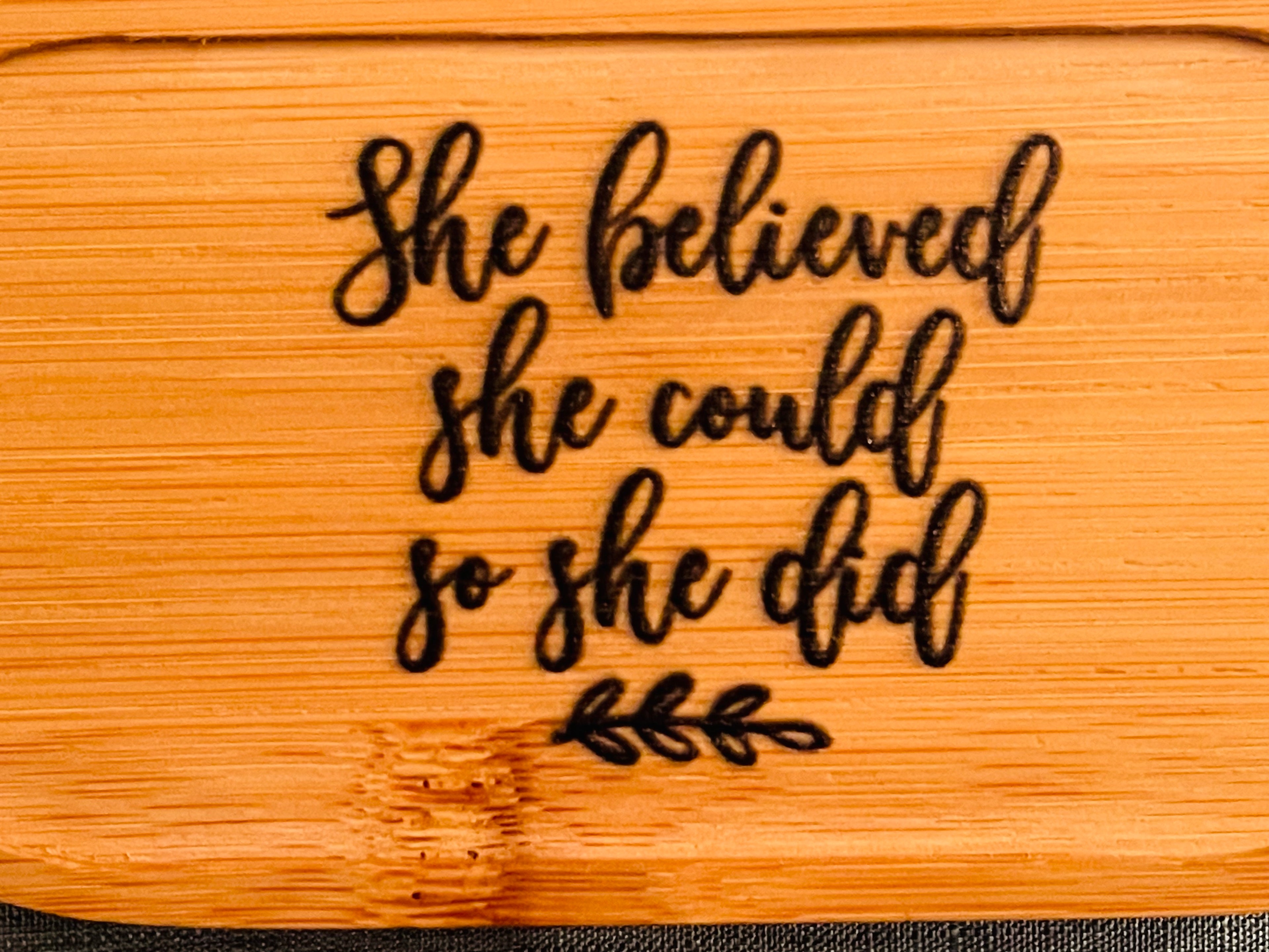 She Believed Jewelry and Trinket Tray