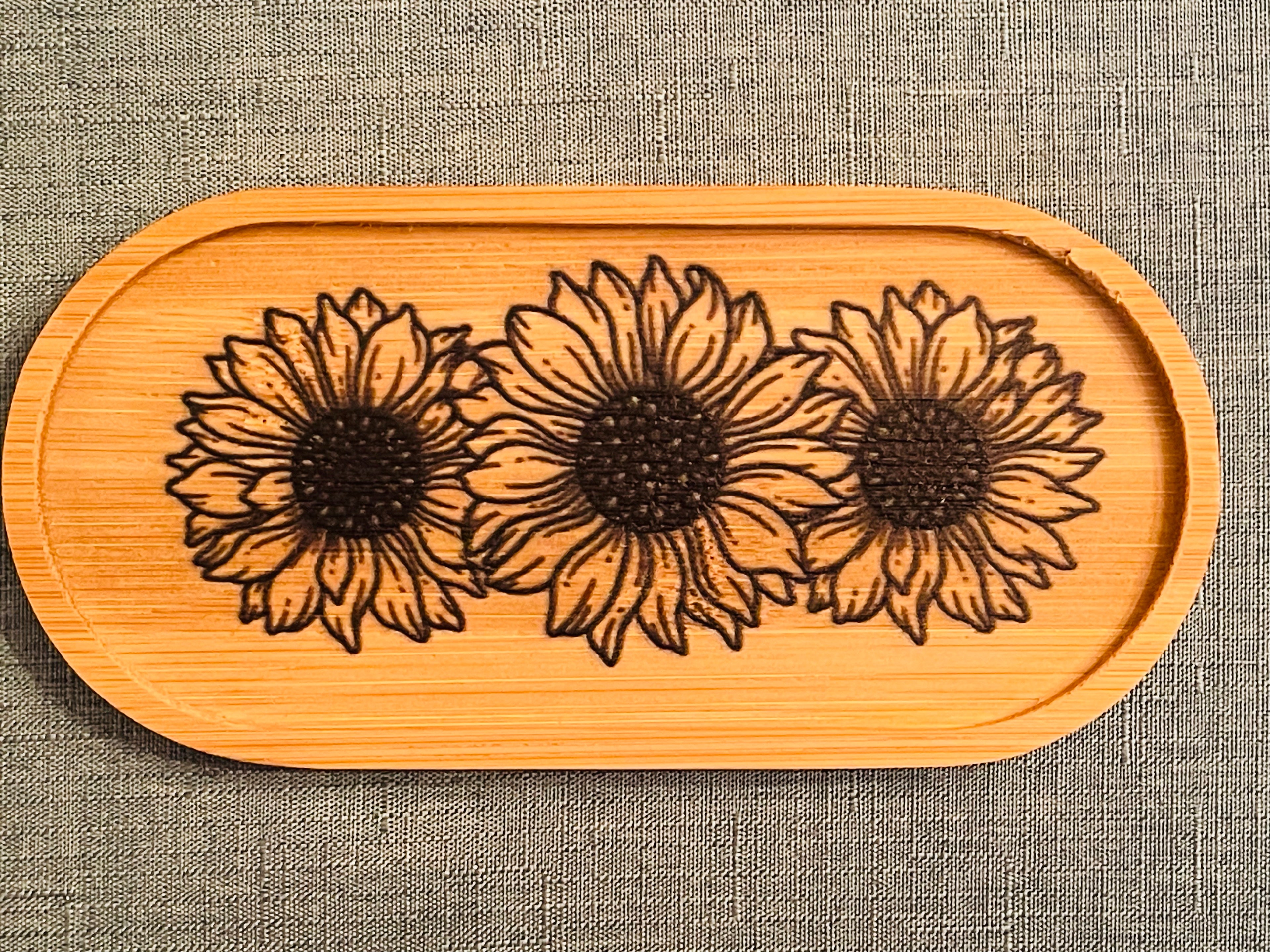 Sunflower Jewelry and Trinket Tray