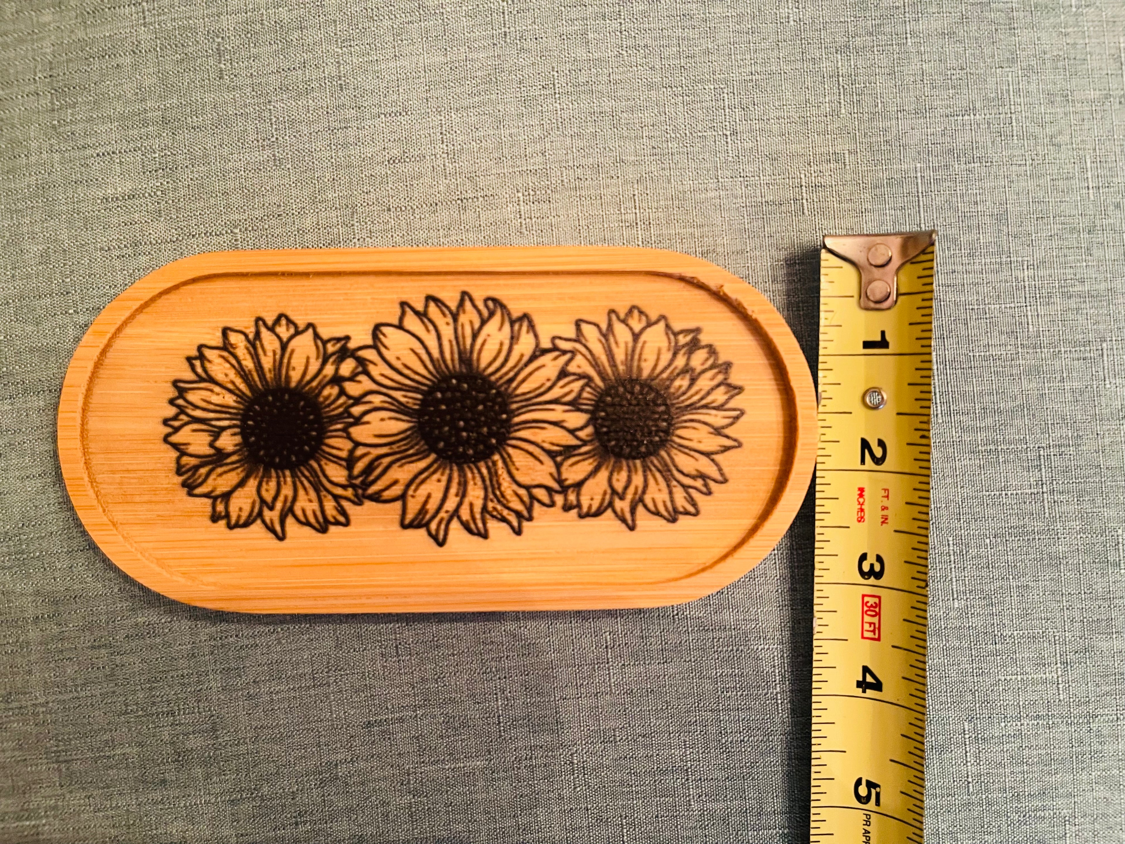 Sunflower Jewelry and Trinket Tray