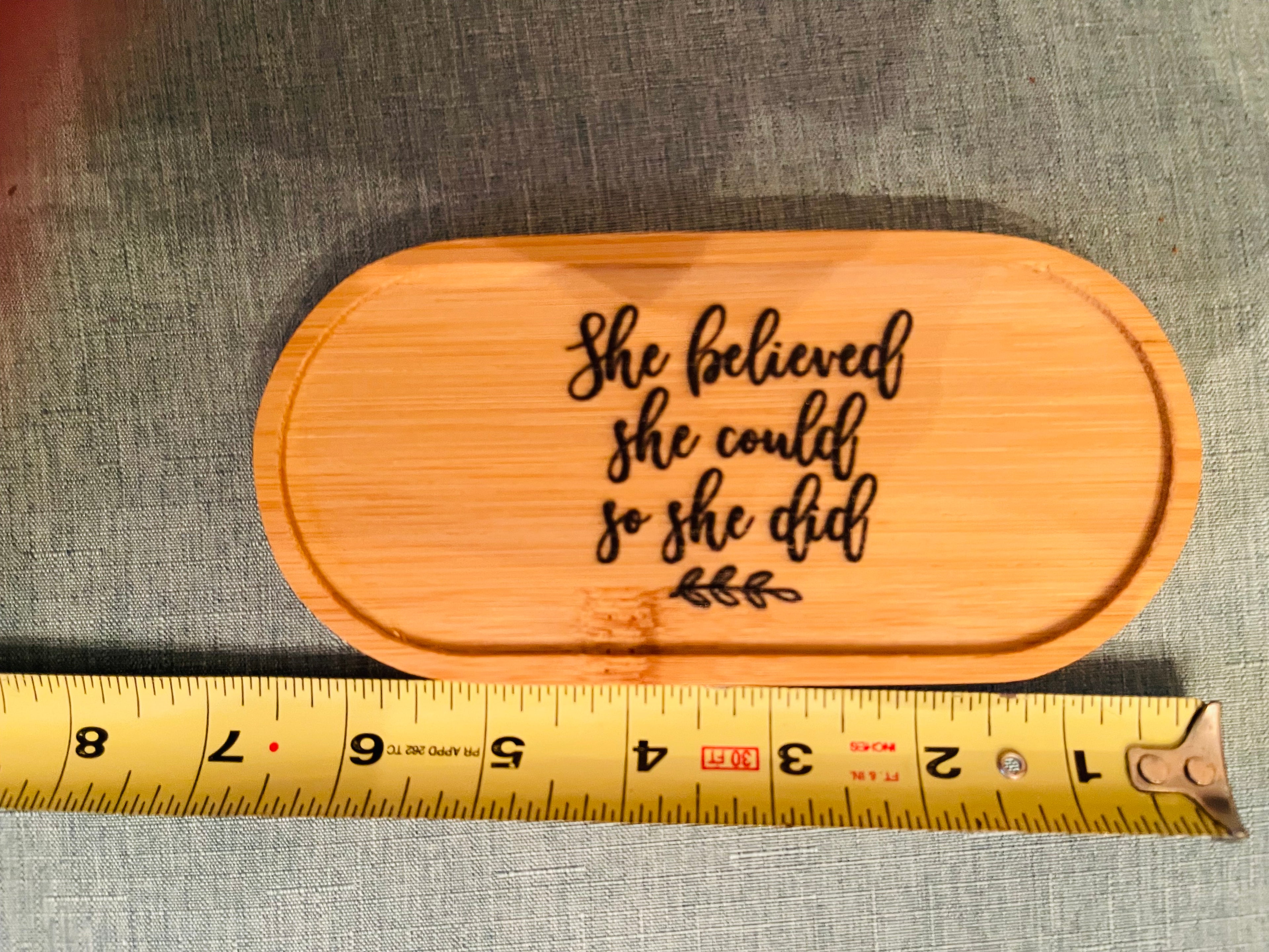 She Believed Jewelry and Trinket Tray