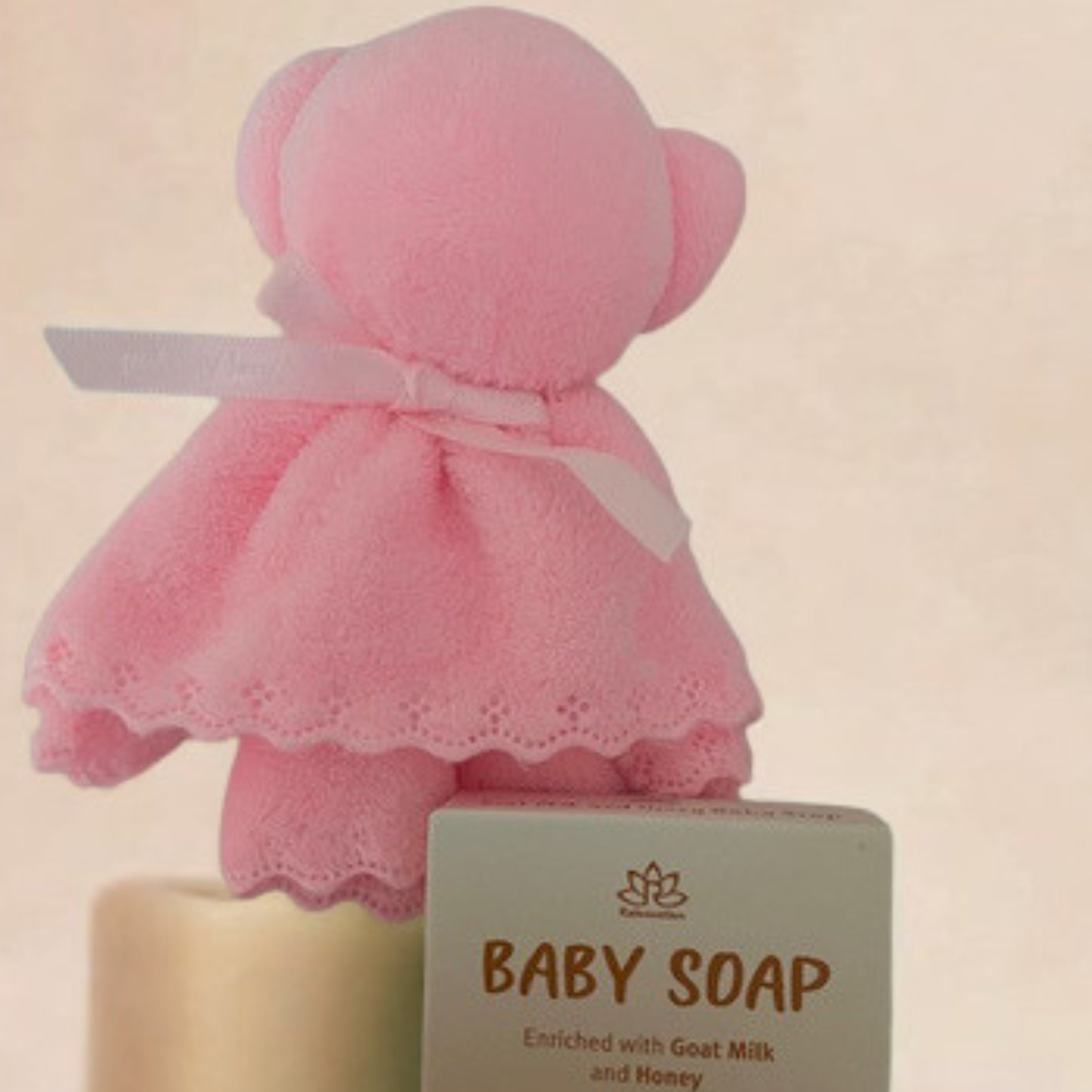 Goat Milk and Honey Baby Soap with Towel Bear