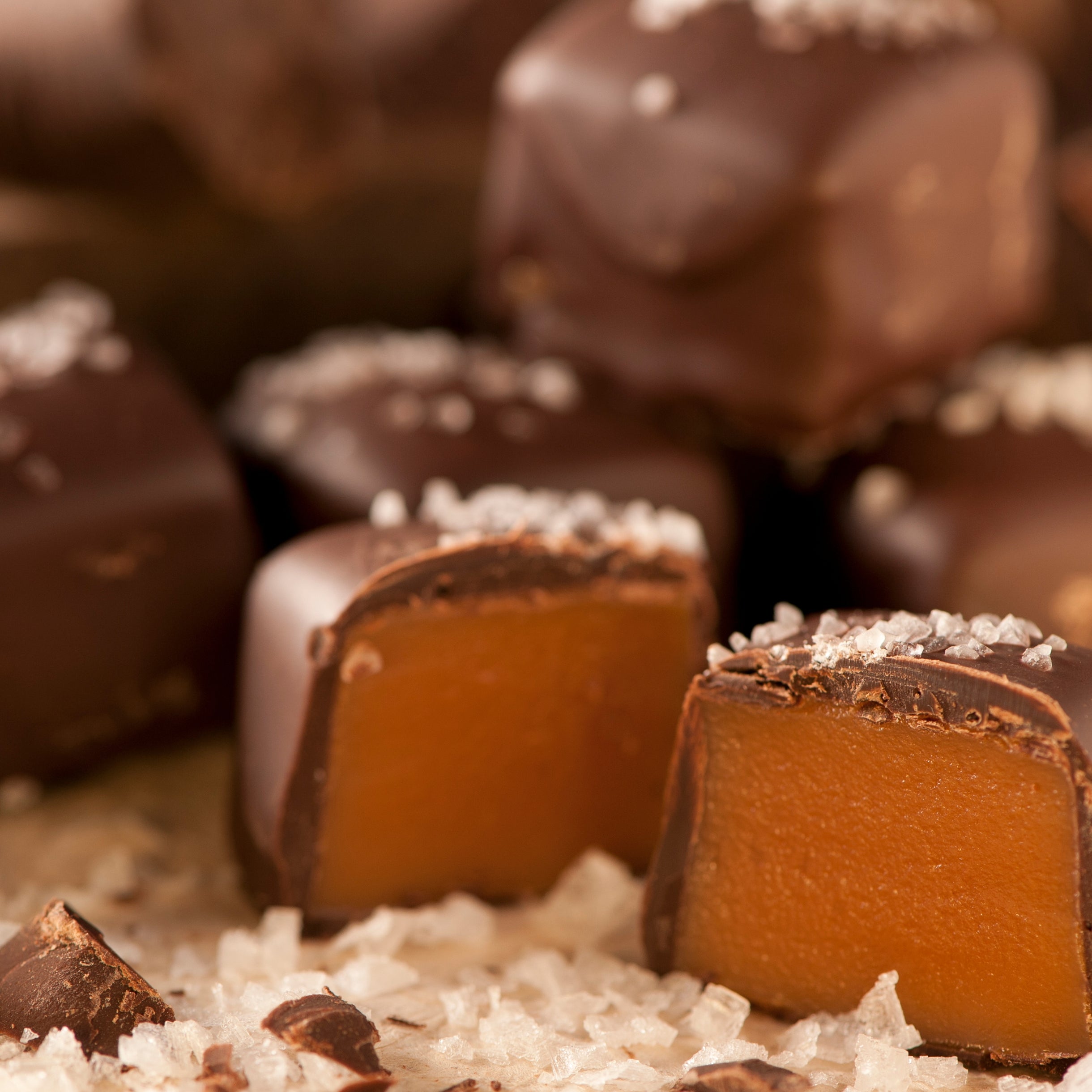 Dark Chocolate Sea Salt Caramel- One Pound