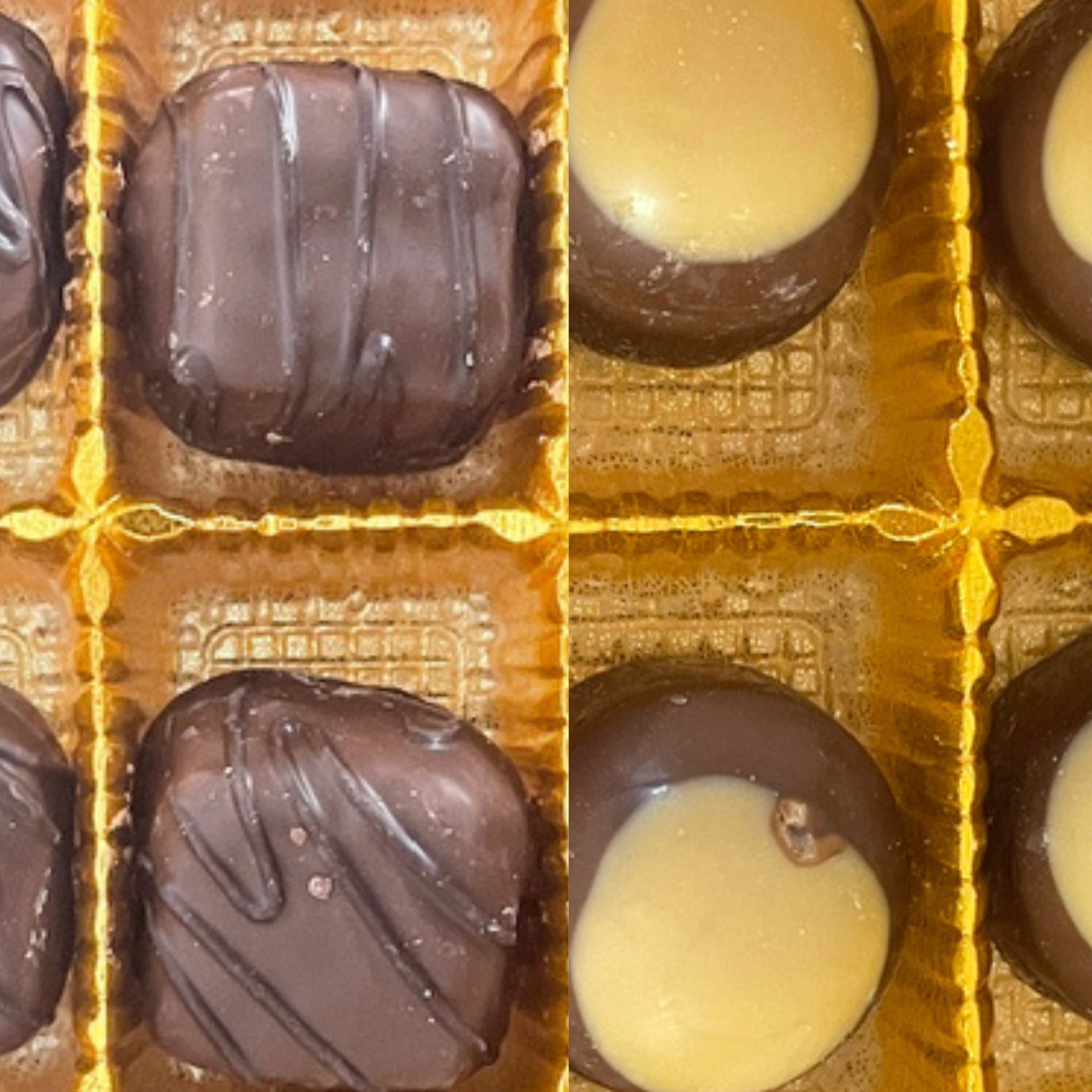 12 Pc Milk Chocolate Caramels and Peanut Butter Buckeyes